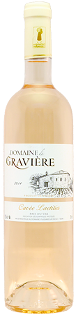 Vin rosé Cuvée Laetitia, du Domaine de la Gravière